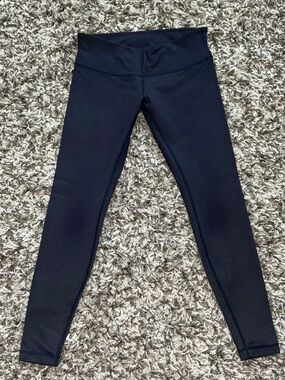 lululemon athletica blue denim style Leggings 8